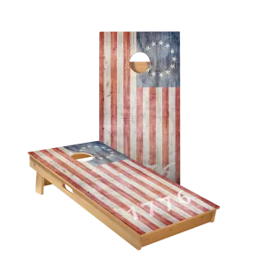 1776 American Flag Star Cornhole Boards