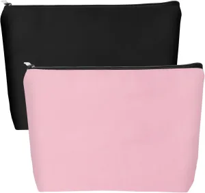 2 Pcs Small Makeup Bag for Purse Zipper Cosmetic Bag Mini Travel Makeup Pouch Portable Versatile Cosmetic Bag Accessories Make Up Tool Organizer for Women