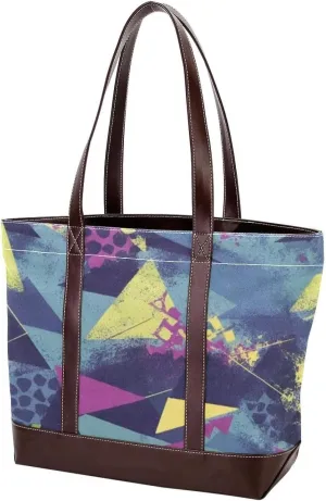 Abstract Graffiti-46 Tote Bags Durable Leather Canvas Purses and Handbags for Women Top Handle Shoulder Satchel Hobo Bags