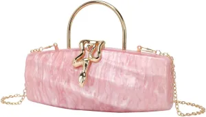 Acrylic Clutch Purses for Women Cute Chic Snake Evening Handbag Trendy Evening Clutch Bag for Prom Wedding Party 2025