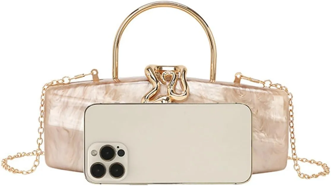 Acrylic Clutch Purses for Women Cute Chic Snake Evening Handbag Trendy Evening Clutch Bag for Prom Wedding Party 2025