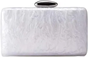 Acrylic Clutch Purses for Women Cute Evening Handbag Chic Trendy Evening Clutch Crossbody Bag for Prom Wedding Party