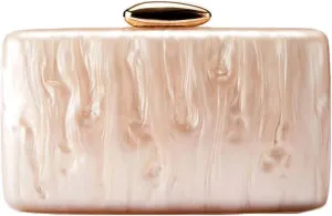 Acrylic Clutch Purses for Women Cute Evening Handbag Chic Trendy Evening Clutch Crossbody Bag for Prom Wedding Party