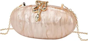 Acrylic Clutch Purses for Women Cute Snake Evening Handbag Chic Trendy Evening Clutch Bag for Party Prom Wedding 2025