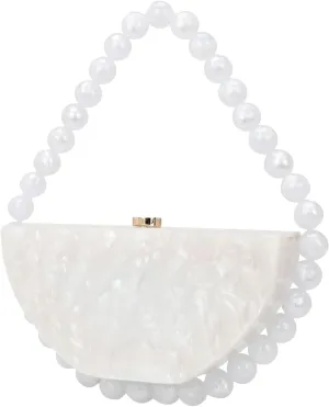 Acrylic Evening Clutch Purses for Women Cute Evening Handbag Chic Evening Clutch Bag with Bead for Prom Wedding 2025