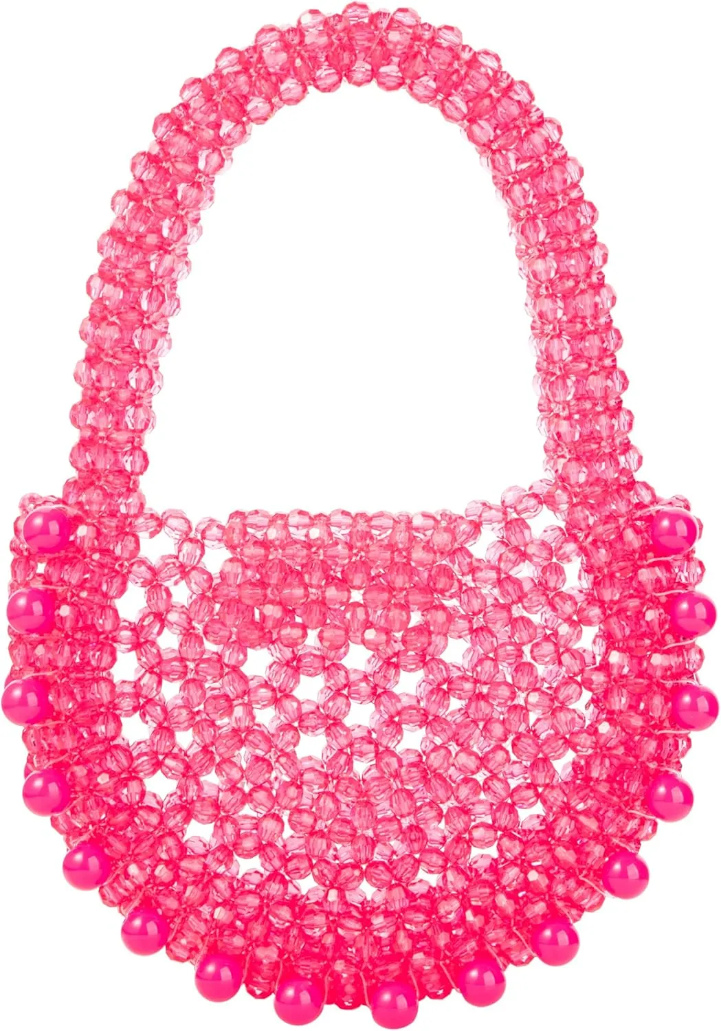 Acrylic Transparent Candy Color Beaded Handbag Evening Purse for Wedding Party