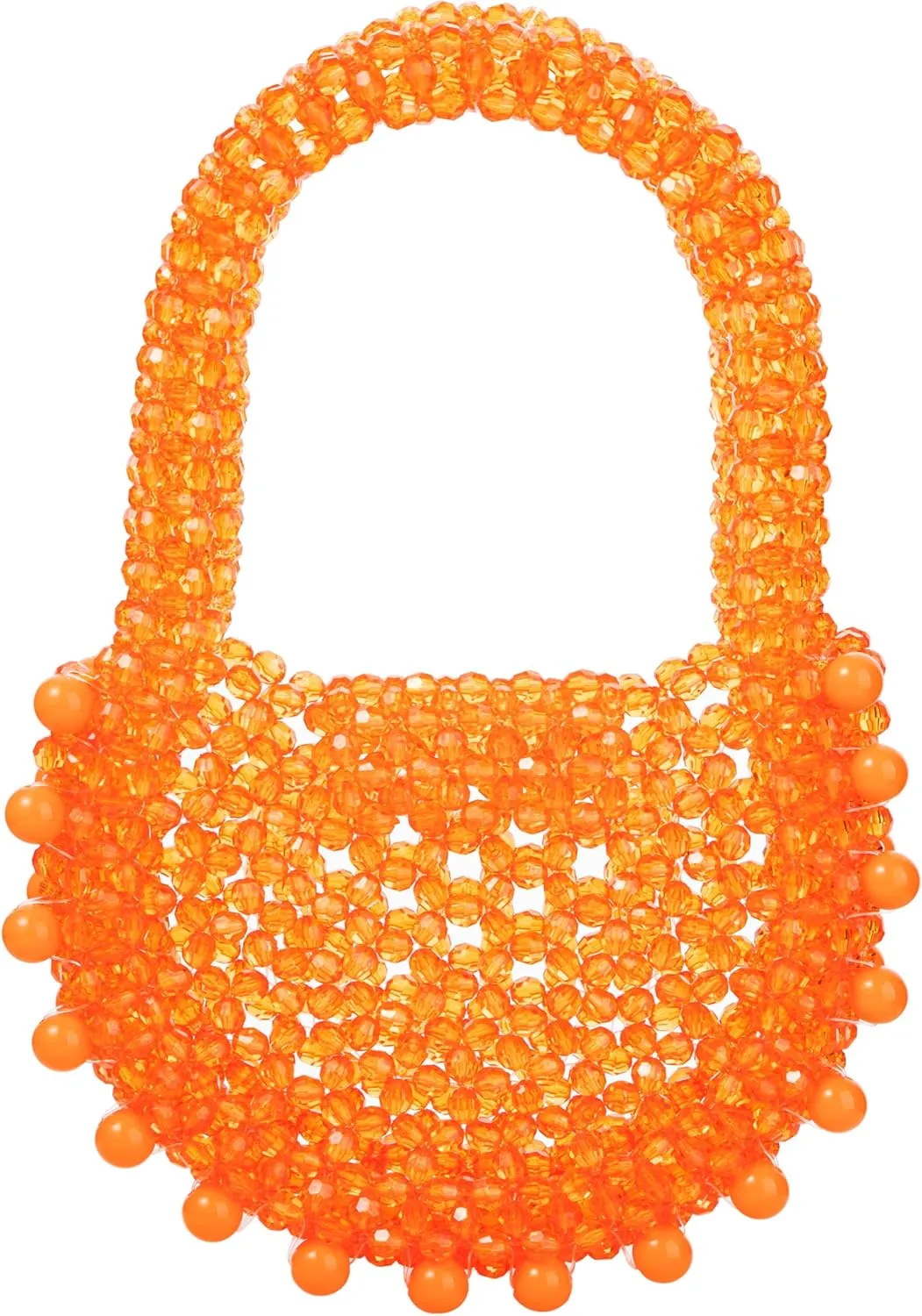 Acrylic Transparent Candy Color Beaded Handbag Evening Purse for Wedding Party