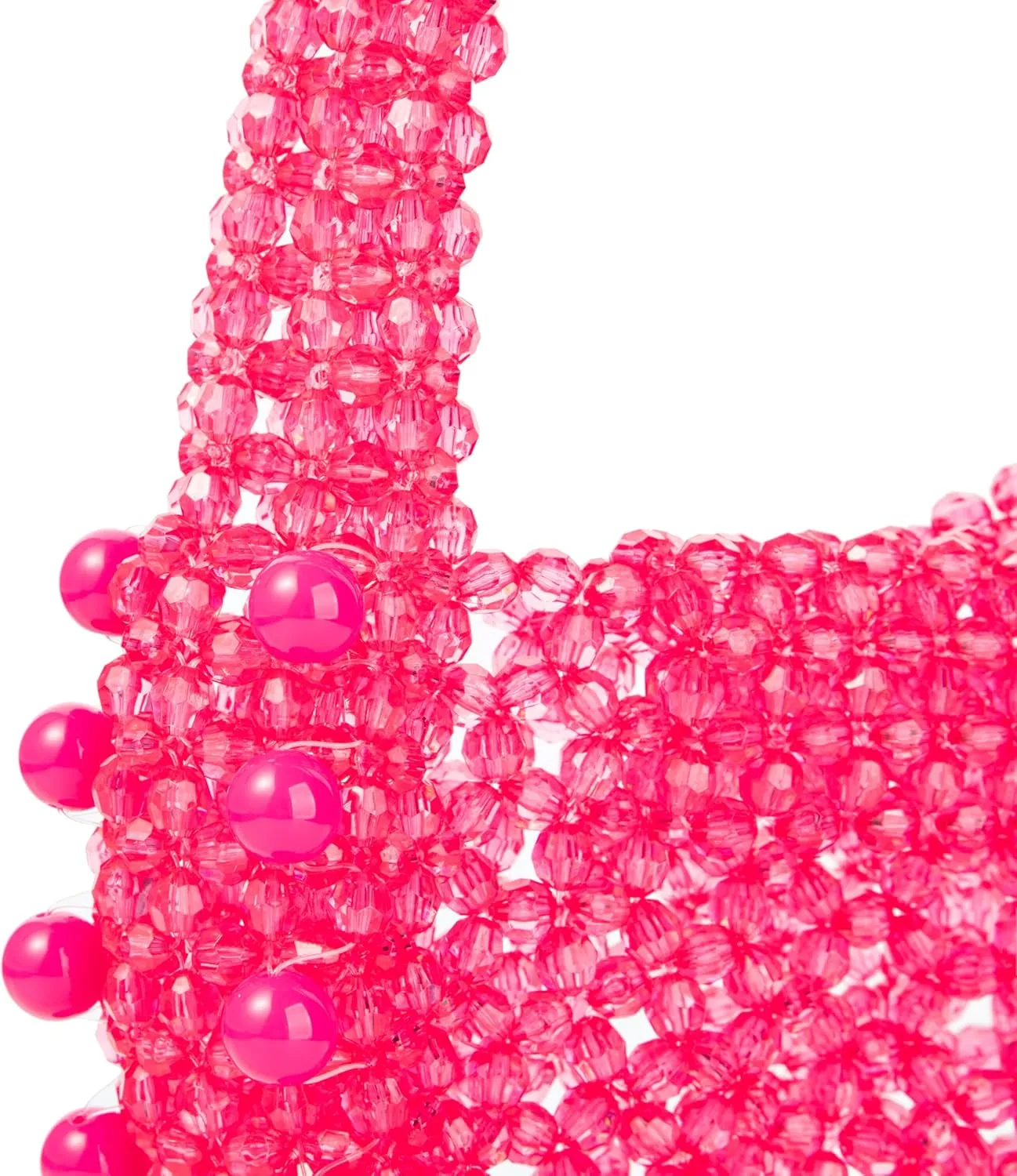 Acrylic Transparent Candy Color Beaded Handbag Evening Purse for Wedding Party