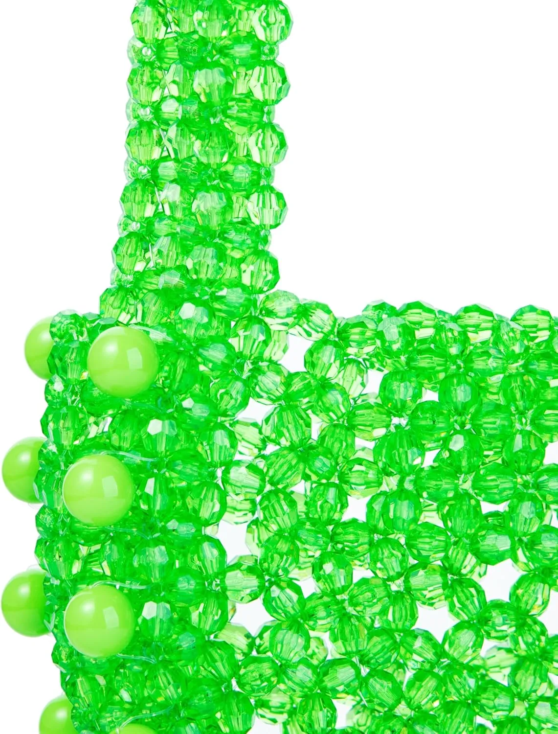 Acrylic Transparent Candy Color Beaded Handbag Evening Purse for Wedding Party