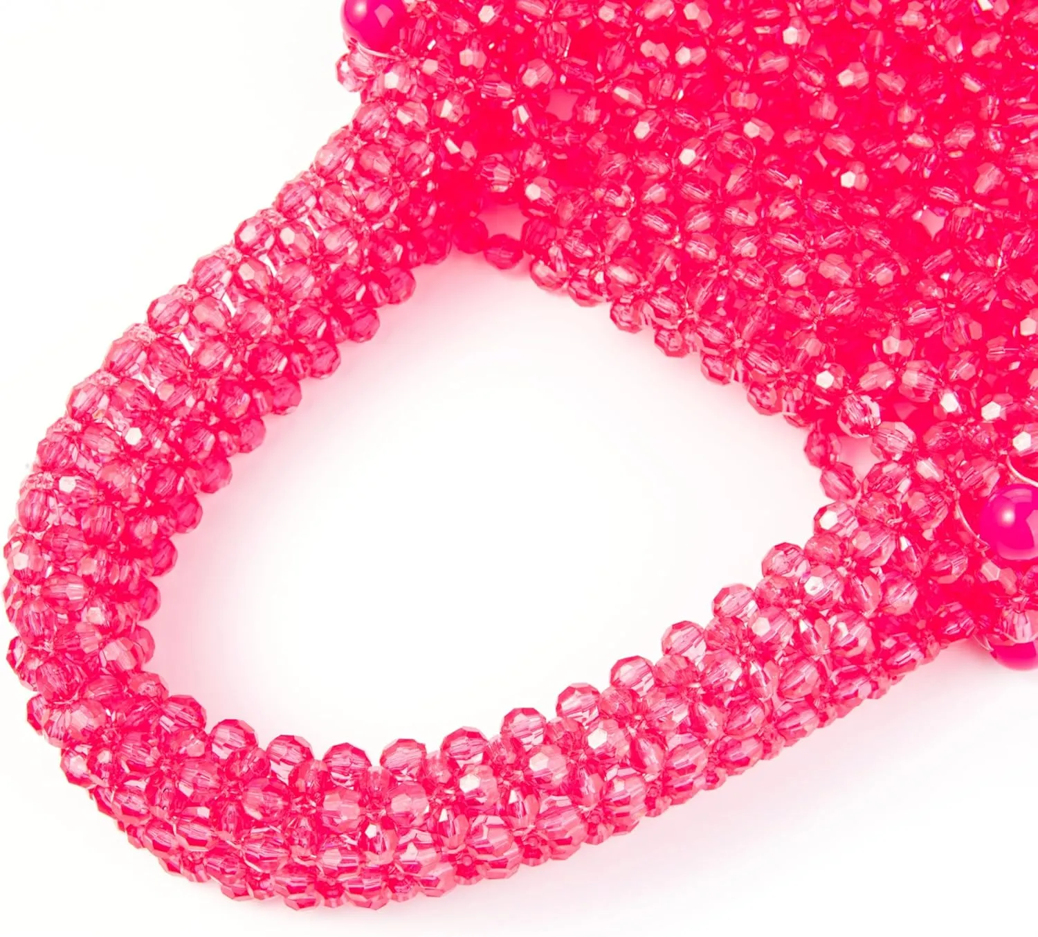 Acrylic Transparent Candy Color Beaded Handbag Evening Purse for Wedding Party