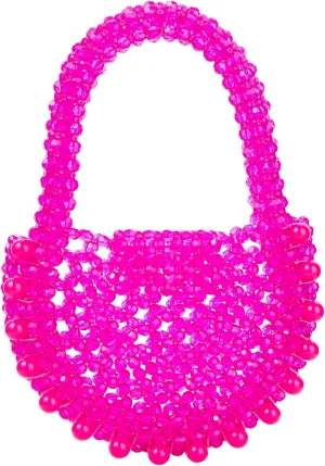 Acrylic Transparent Candy Color Beaded Handbag Evening Purse for Wedding Party