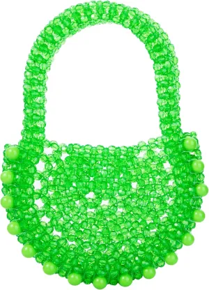 Acrylic Transparent Candy Color Beaded Handbag Evening Purse for Wedding Party