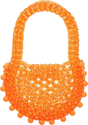 Acrylic Transparent Candy Color Beaded Handbag Evening Purse for Wedding Party