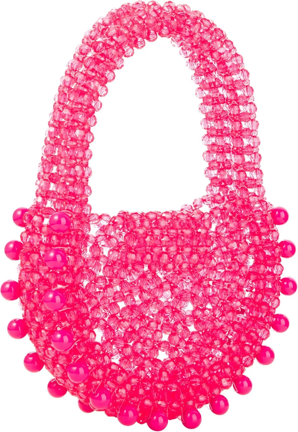 Acrylic Transparent Candy Color Beaded Handbag Evening Purse for Wedding Party