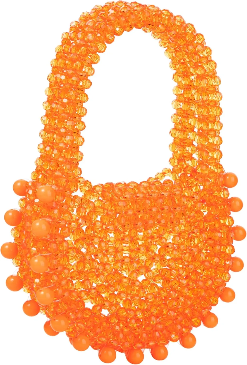 Acrylic Transparent Candy Color Beaded Handbag Evening Purse for Wedding Party