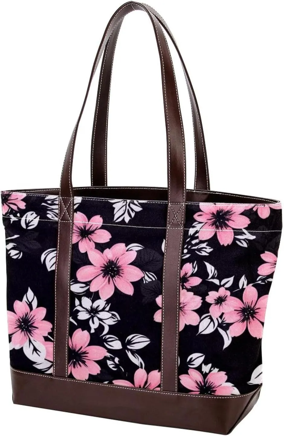 Aesthetic Leaves-598 Tote Bags Durable Leather Canvas Purses and Handbags for Women Top Handle Shoulder Satchel Hobo Bags