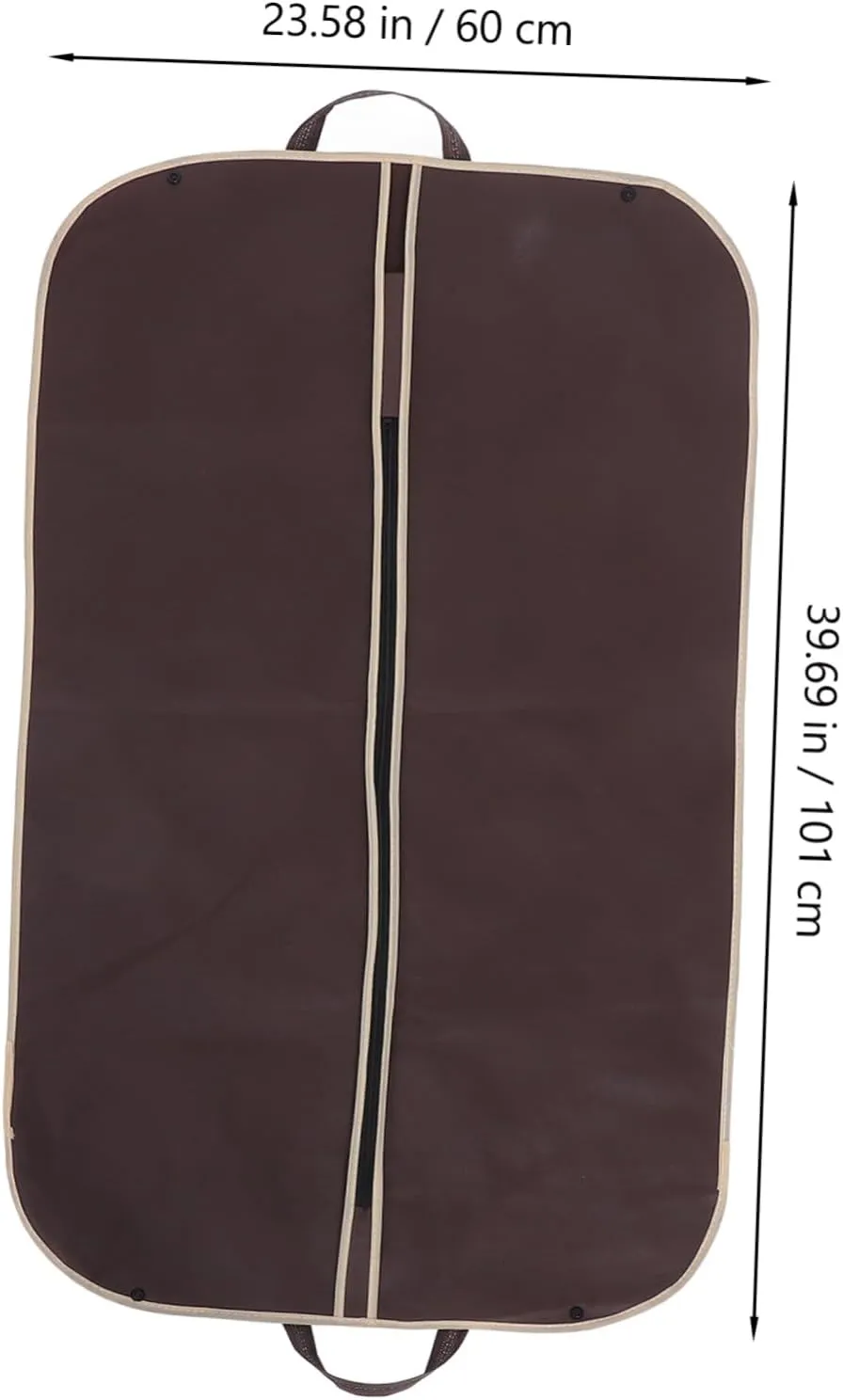 Alipis Winter Clothes Storage Bag Portable Zip Garment Cover for Formal Dresses Suits Coffee Lightweight Design for Travel Business Use