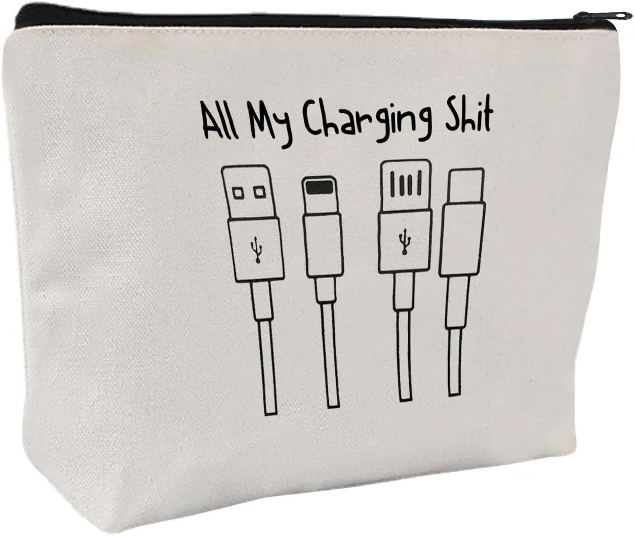 All My Charging shit bag,Fun and versatile bag with charger graphics, teenage boy gift, birthday gifts, travel accessories (Style E)