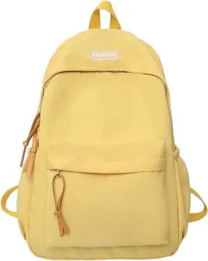 Anti Theft Backpack with Secured Zipper Adjustable Shoulder Strap Backpacks Anti Theft Crossbody Bags for Women(Yellow)