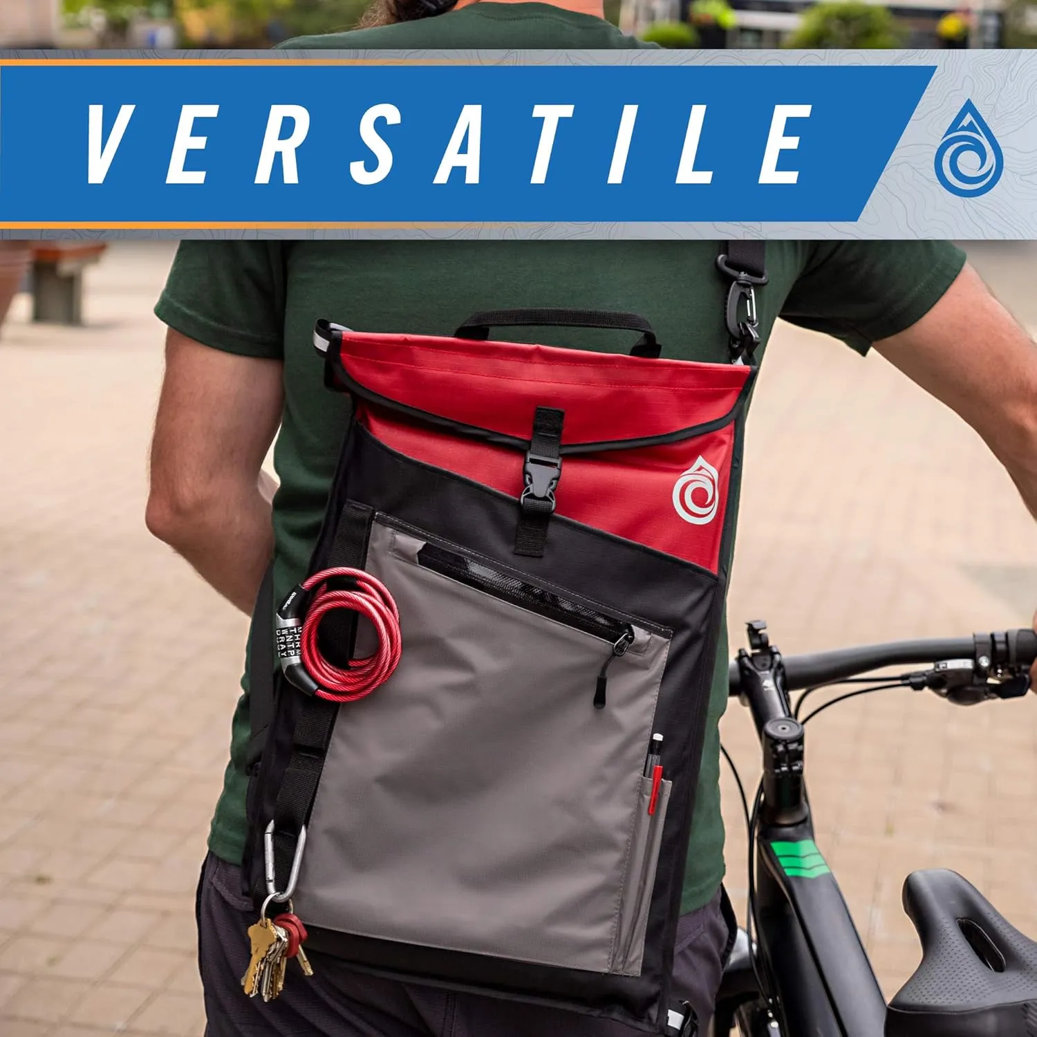 AquaQuest Typhoon Laptop Case - 100% Waterproof, Versatile, Durable, Lightweight, Messenger Bag - Protective Padded Computer Sleeve Pouch - 13" Camo