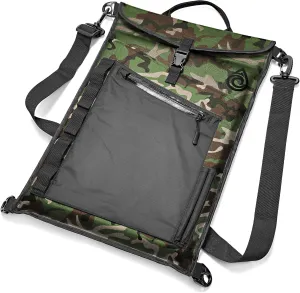 AquaQuest Typhoon Laptop Case - 100% Waterproof, Versatile, Durable, Lightweight, Messenger Bag - Protective Padded Computer Sleeve Pouch - 15" Camo