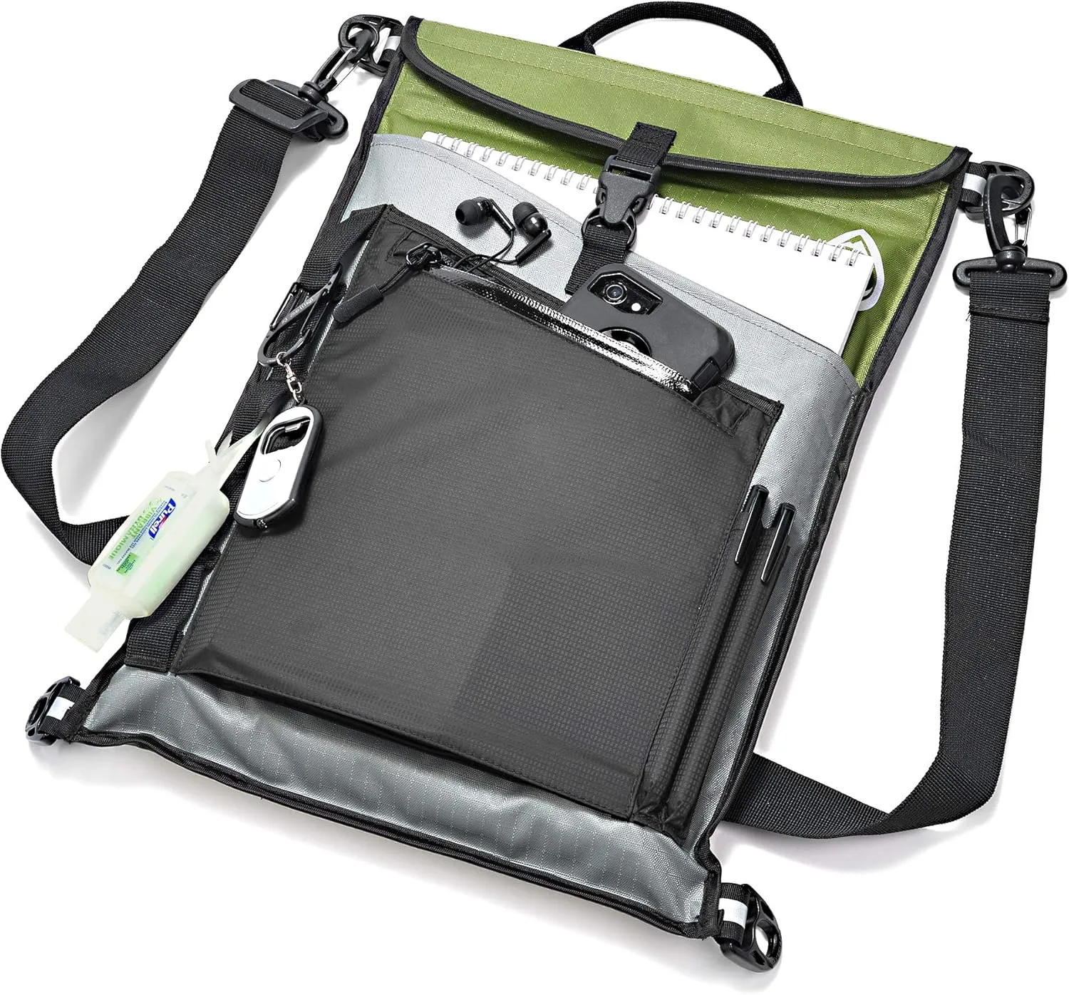 AquaQuest Typhoon Laptop Case - 100% Waterproof, Versatile, Durable, Lightweight, Messenger Bag - Protective Padded Computer Sleeve Pouch - 15" Camo