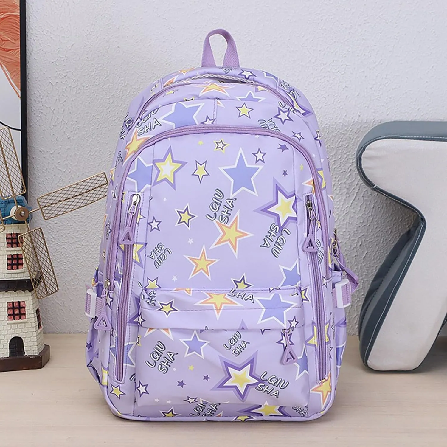 Backpack Purse for Women Medium Size Letter Purse Mobile Phone Messenger Bags Fashion Bags for Travel Work Gift(Light Purple)