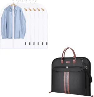 BALEINE Travel Garment Bag   40" Clear Garment Bags(24"40,6PK