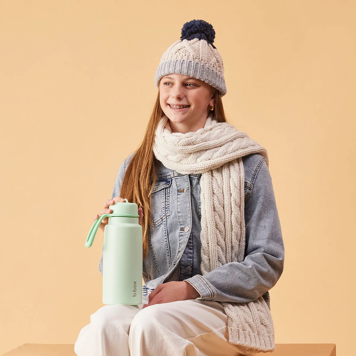 B.Box Insulated Flip Top Bottle 1L - Spearmint