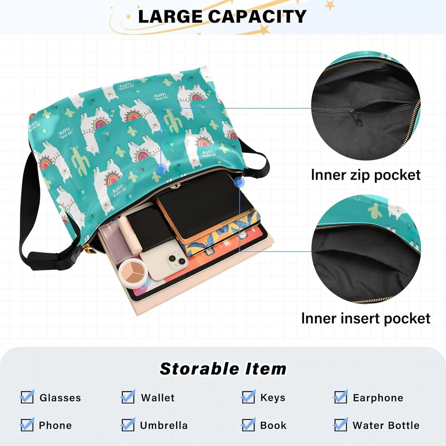Beach Sea Shell Hobo Leather Purses for Women Large Men Leather Purse Chic Animal Print Designer Shoulder Purse
