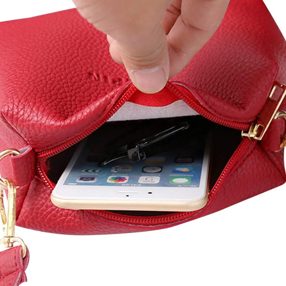 Beach Tote Bag 4 Packet Solid Color Leather Handbags Shoulder Bags Crossbody Hobo Bags Card Purse Work Travel Essential H