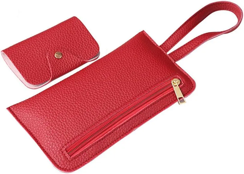 Beach Tote Bag 4 Packet Solid Color Leather Handbags Shoulder Bags Crossbody Hobo Bags Card Purse Work Travel Essential H