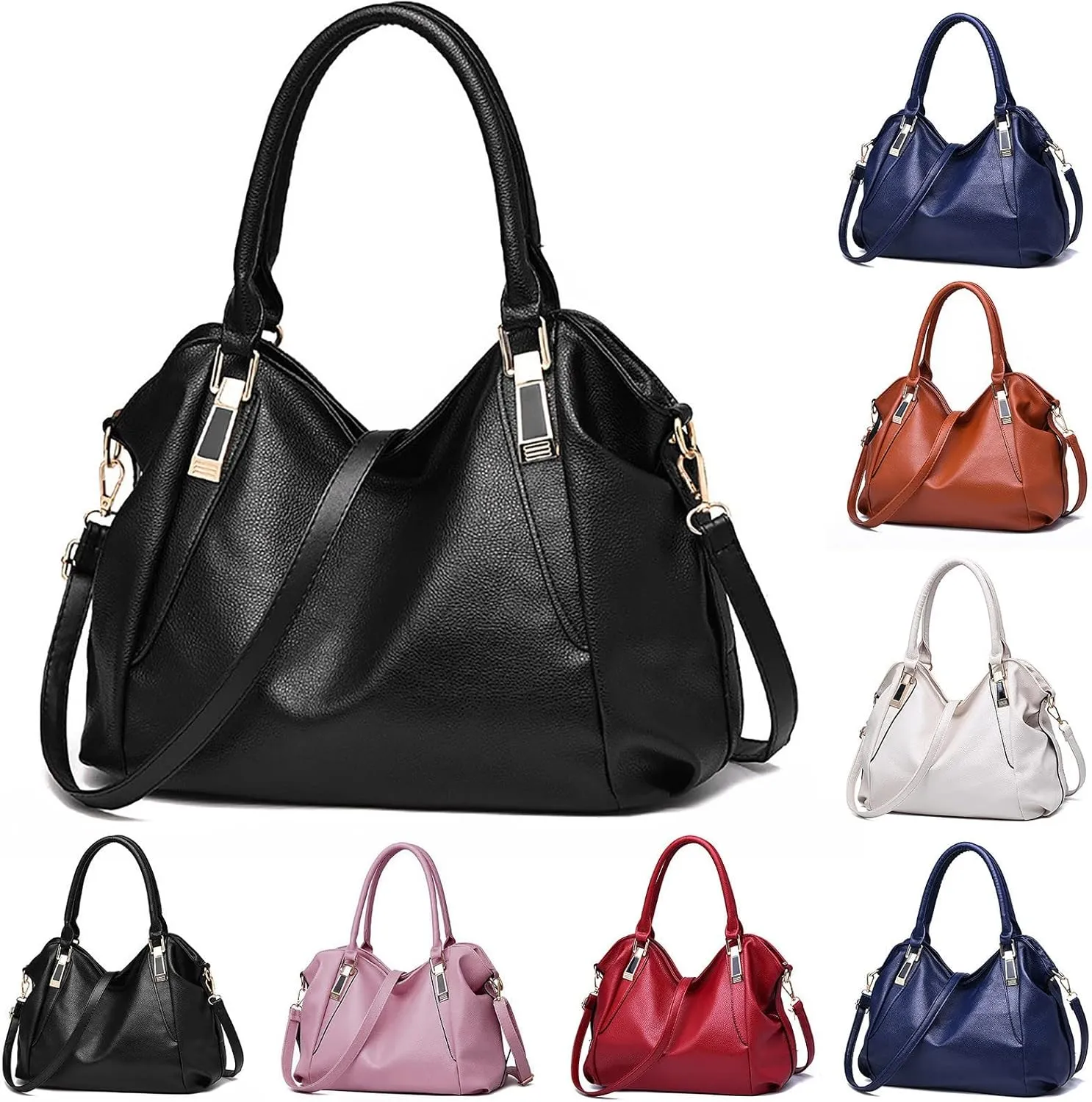 Beach Tote Bag Leather Large Handbags Crossbody Bags Hobo Laptop Computer Briefcases For Wife Mama Travel Work Outdoor W