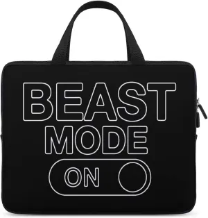 Beast Mode On Waterproof Laptop Bag Casual Laptop Case Slim Business Briefcase Computer Bag