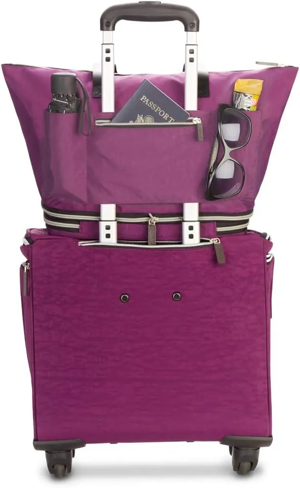 biaggi ZipSak Boost! Foldable Travel Tote  Lightweight, TSA Approved, Convertible Carryall for Airplane, Gym, Weekender
