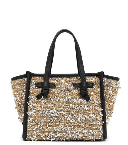 Black and Beige Shoulder Bag
