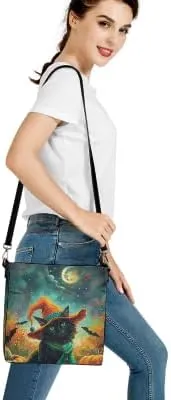 Boho Bags for Women Leather Handbag Shoulder Bucket Crossbody Purse