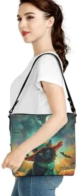 Boho Bags for Women Leather Handbag Shoulder Bucket Crossbody Purse