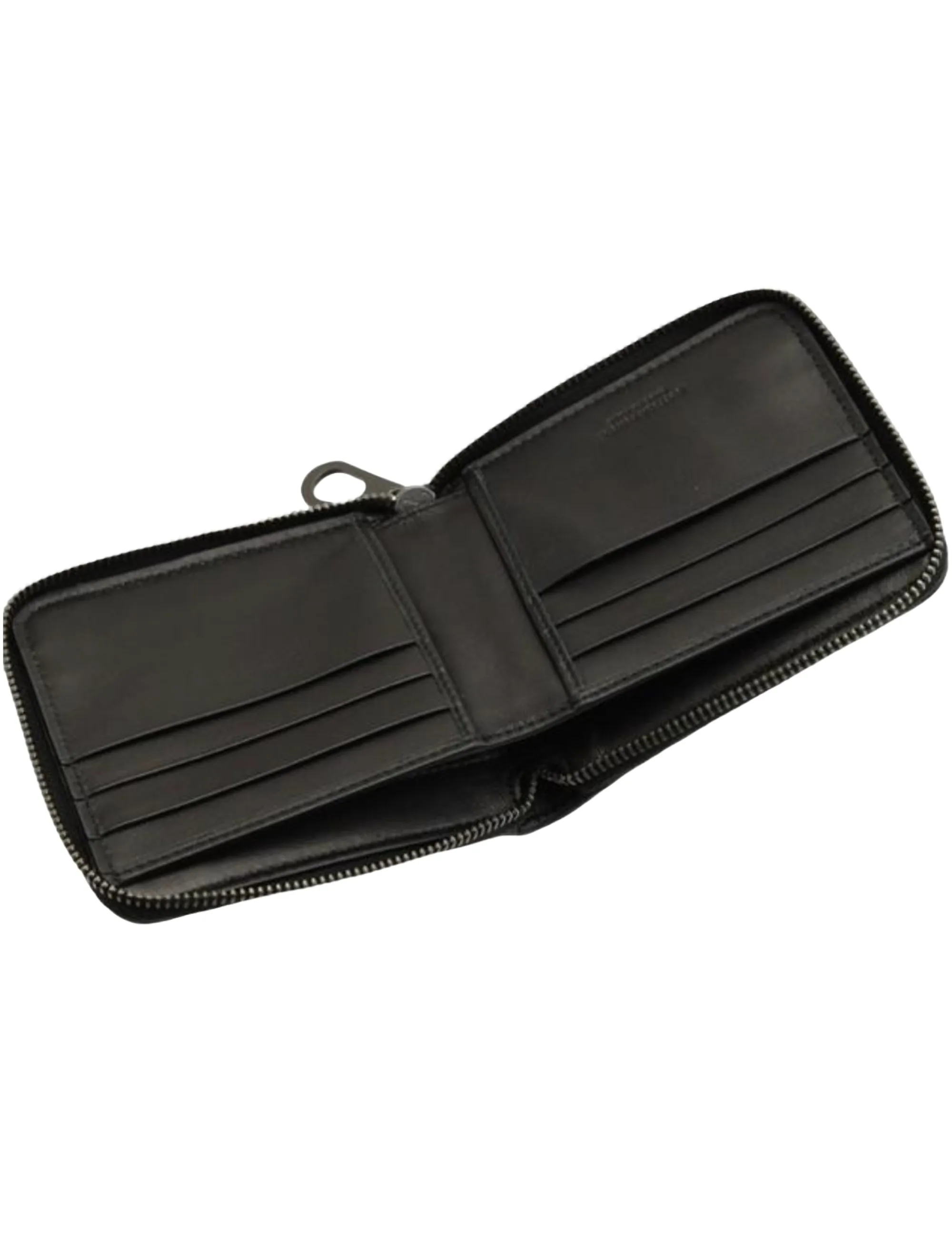 Bottega Veneta Intrecciato Round Zipper Folding Wallet