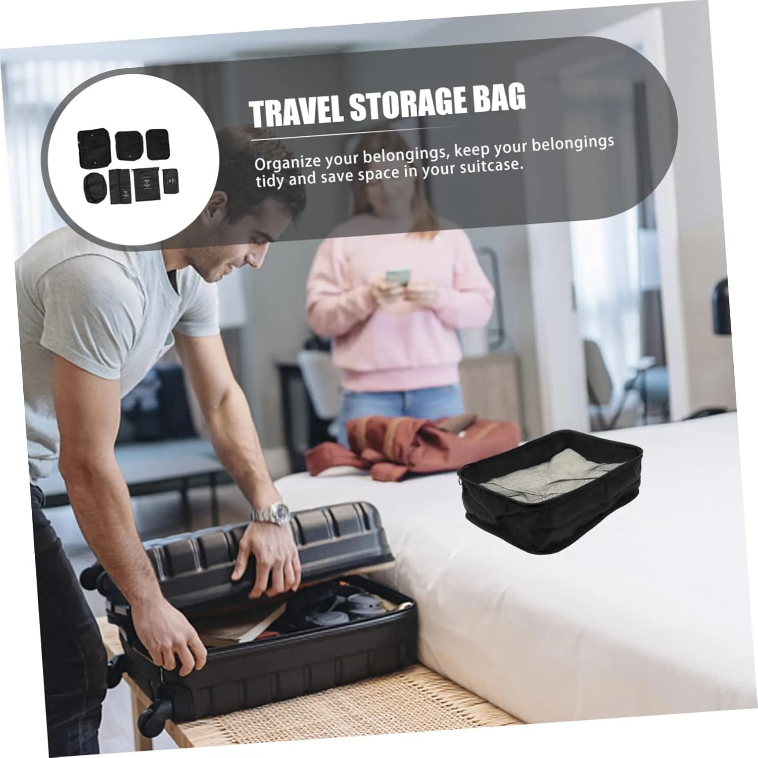 Cabilock 1 Set Travel Laundry Bags Lightweight Luggage Clothes Bags for Organization