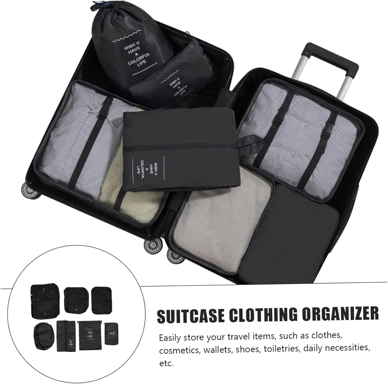 Cabilock 1 Set Travel Laundry Bags Lightweight Luggage Clothes Bags for Organization