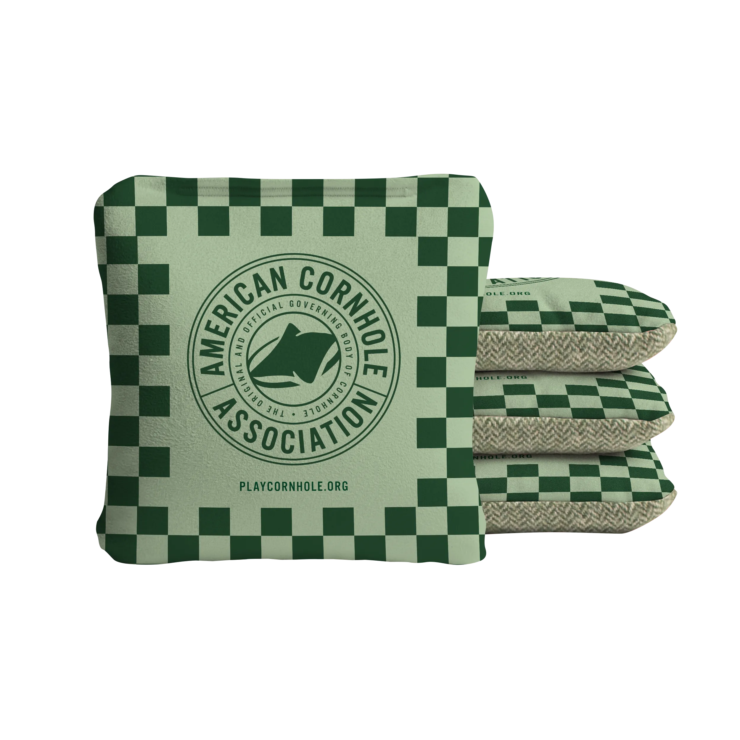 Checkered ACA Badge Synergy Soft Cornhole Bags