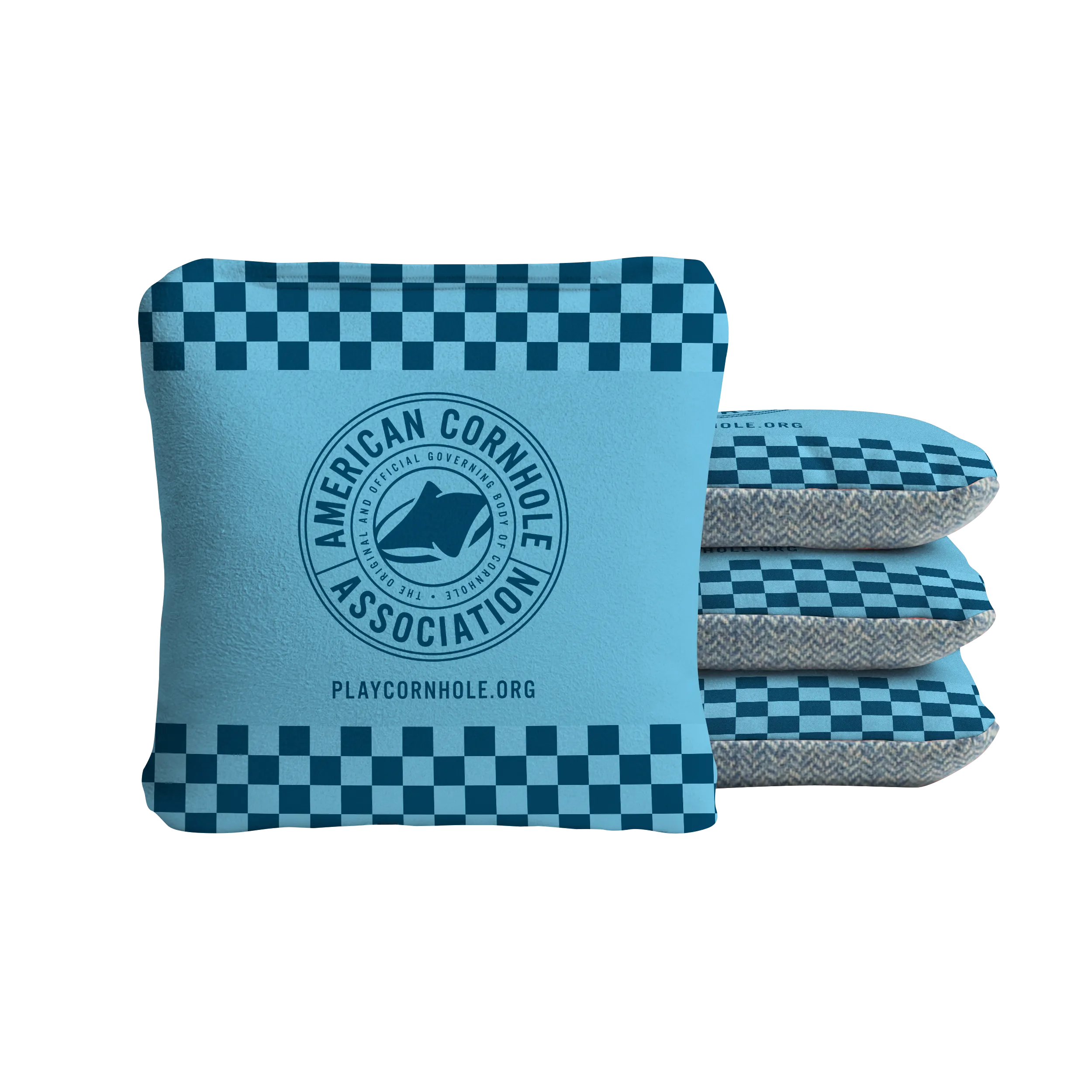 Checkered ACA Badge Synergy Soft Cornhole Bags