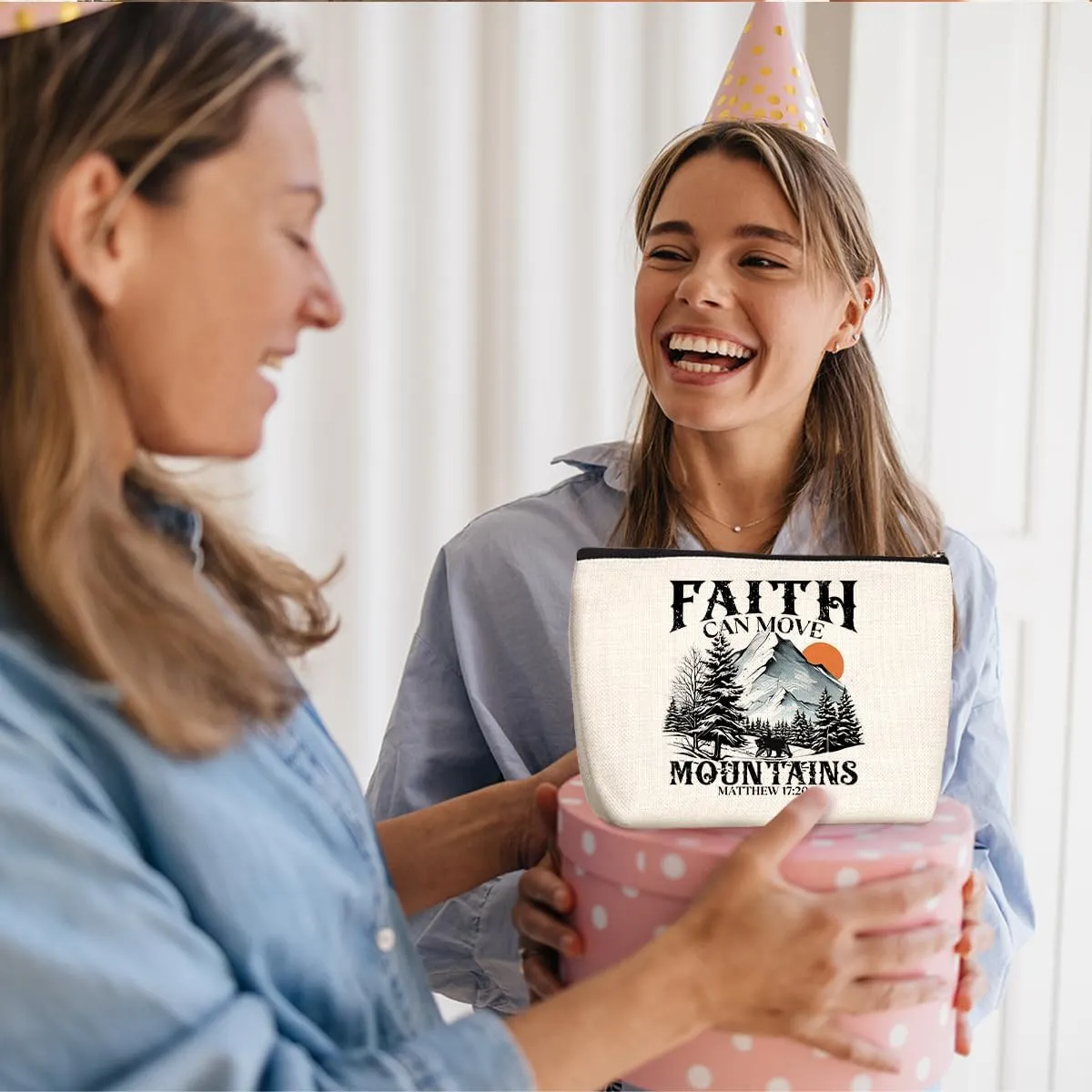 Christian Gifts for Women Makeup Bag Faith Based Gifts Cosmetic Bag Christmas Birthday Inspirational Bible Religious Gifts for Women Girls Friends Mom Book Accessories Travel Toiletry Bag