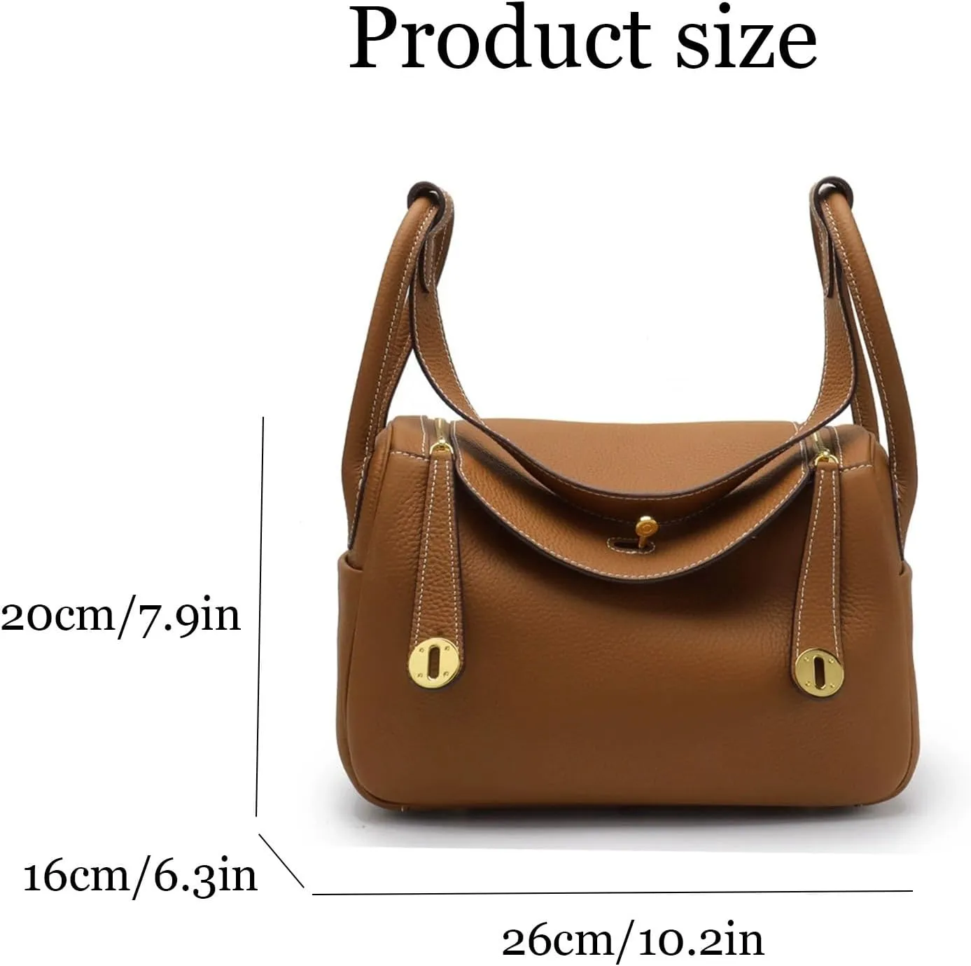 Classic Retro All-match Cowhide leather shoulder, Handbag - Exquisite fashionable versatile hand held doctor bags
