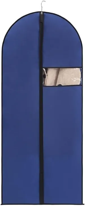 Clothes Cover 2pcs 55" Garment Bags Travel Dress Bags for Hanging Clothes Gowns Jackets Shirts Suit Bags (Color : Blue, Size : 60 * 140cm)