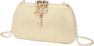 Clutch Purses for Women Formal Snake Buckle Sparkly Evening Handbag Chic Evening Clutch Bag for Prom Wedding Party