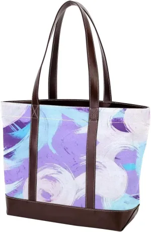 Colorful Graffiti-79 Tote Bags Durable Leather Canvas Purses and Handbags for Women Top Handle Shoulder Satchel Hobo Bags