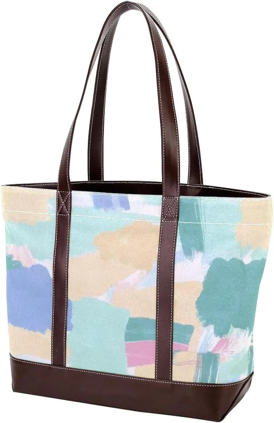 Colorful Graffiti-97 Tote Bags Durable Leather Canvas Purses and Handbags for Women Top Handle Shoulder Satchel Hobo Bags