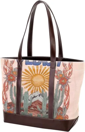 Colorful Landscape-715 Tote Bags Durable Leather Canvas Purses and Handbags for Women Top Handle Shoulder Satchel Hobo Bags